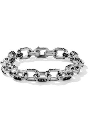 David Yurman Sterling zilveren Hex schakelarmband (9.5mm)