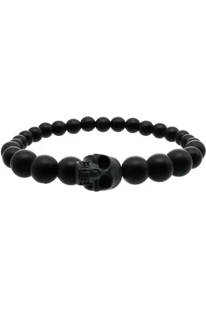 Alexander McQueen Armband met kralen doodskop