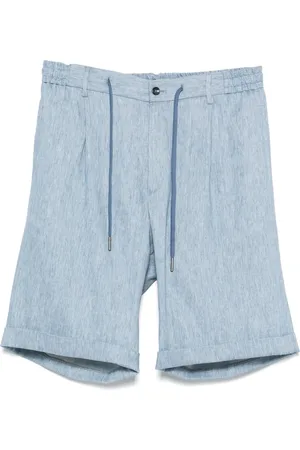 TAGLIATORE Shorts met geplooid detail
