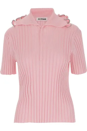 Jil Sander Geribbelde polotop
