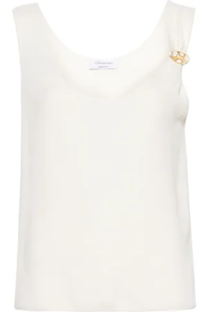BLUMARINE Cropped tanktop