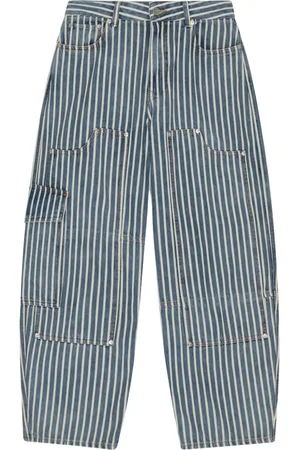 Ganni Gestreepte jeans