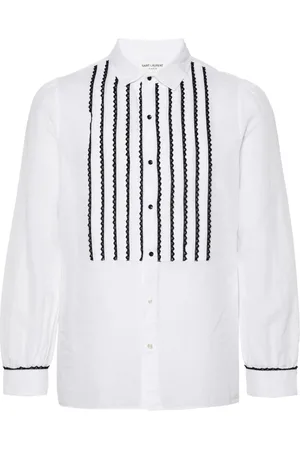 Saint Laurent Overhemd met contrasterend kant