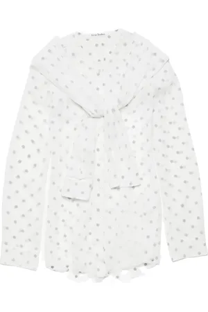 Acne Studios Gelaagde blouse met gestrikte hals