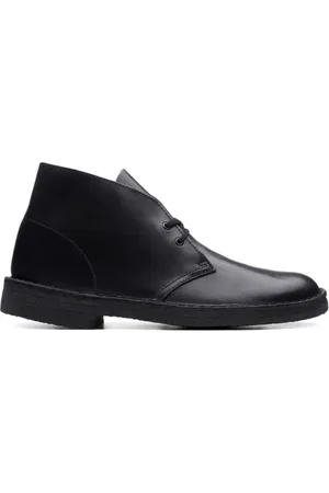 Clarks "Black Polished" leren desert laarzen
