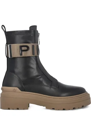 Pinko Mia enkellaarzen met logo