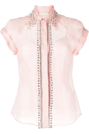 ZIMMERMANN Matchmaker Diamante linnen blouse