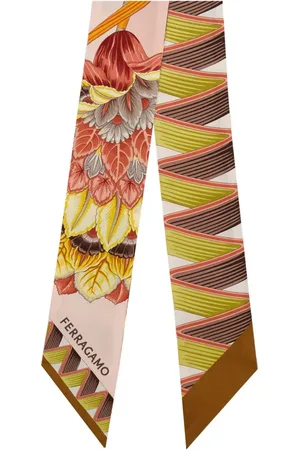 Salvatore Ferragamo Zijden bandeau met print