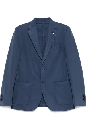 LUIGI BIANCHI MANTOVA Blazer met enkele rij knopen
