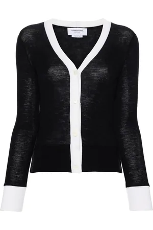 Thom Browne Wollen vest met contrasterende afwerking