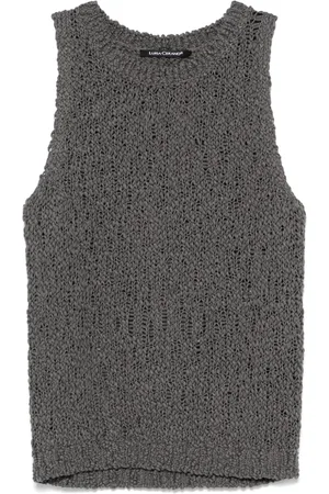 Luisa Cerano Bouclé gebreide top