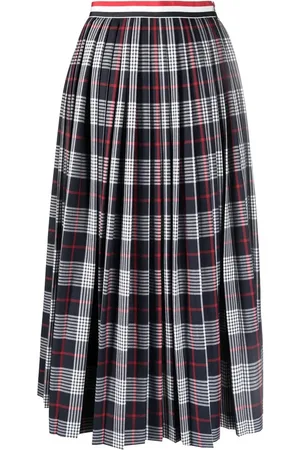 Thom Browne Geruite plooirok