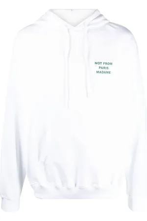 Drôle de Monsieur Hoodie met tekst