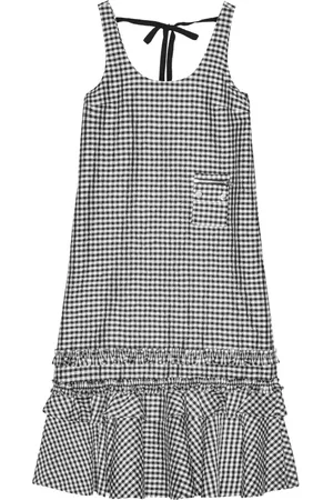 Ganni Jurk met gingham ruit