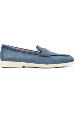 santoni Malibu leren loafers