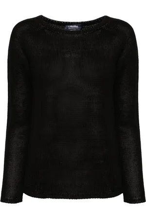 Max Mara Linnen trui met boothals