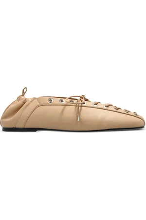 Ganni Leren derby schoenen