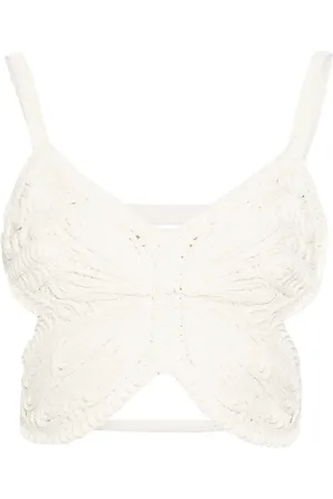 BLUMARINE Mouwloze crop top