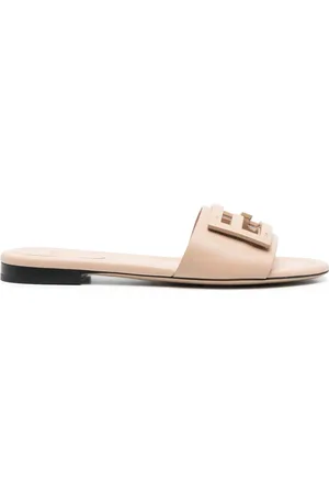 Fendi FF leren slippers