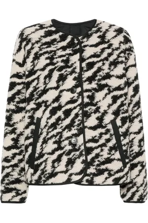 Marant Etoile Himala jack met zebraprint