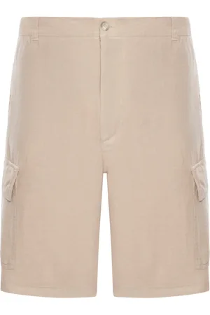 120% Lino Linnen cargo bermuda shorts