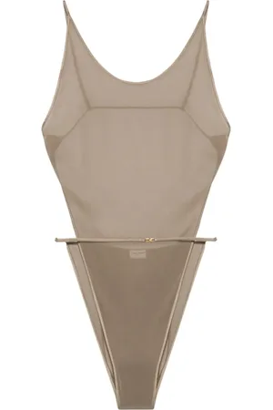 Saint Laurent Georgette body met open rug