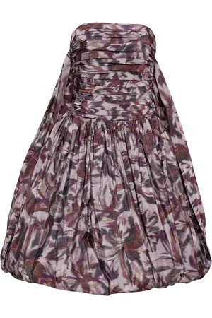 Amsale Jurk met verlaagde taille en afwerking