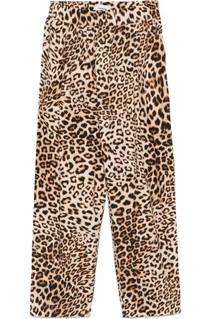 A PAPER KID Broek met luipaardprint