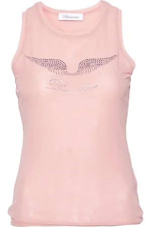 BLUMARINE Tanktop met mesh