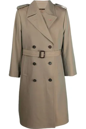 Maison Margiela Wollen trenchcoat met dubbele rij knopen