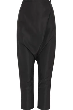 Uma Raquel Davidowicz Cropped broek met gedrapeerd effect