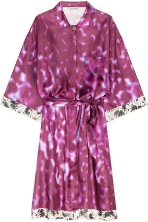 DRIES VAN NOTEN Zijden blousejurk