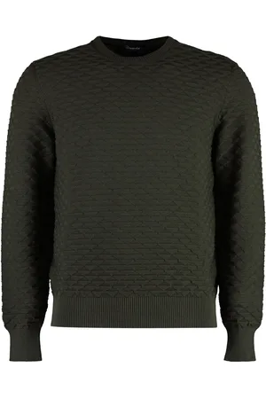 DRUMOHR Katoenen sweater met diamantjacquard