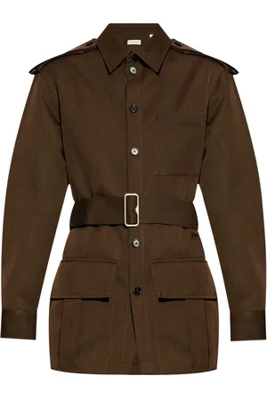 Burberry Shirtjack met ceintuur en knopen