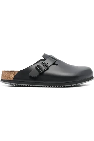 Birkenstock Boston slippers met gesp