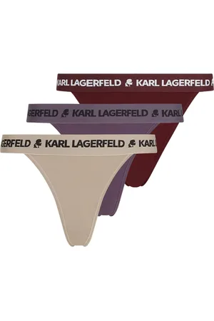 Karl Lagerfeld Drie strings van stretch
