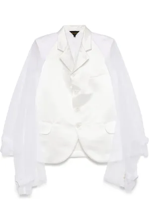 Comme des Garçons Blazer met tulen vlakken