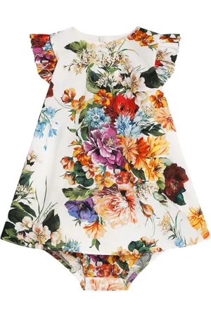 Dolce & Gabbana Katoenen jurk met bloemenprint