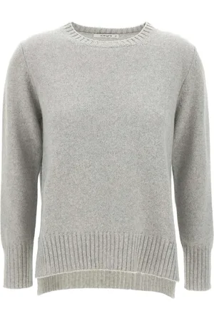 KANGRA CASHMERE Geribbelde trui