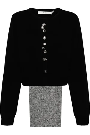B+AB Vest en broek verfraaid met knopen