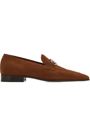 Salvatore Ferragamo Gancini suède loafers