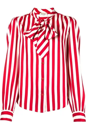 Saint Laurent Blouse met krijtstreep