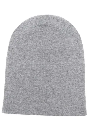 Saint Laurent Kasjmier muts met geborduurd logo