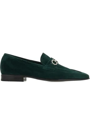 Salvatore Ferragamo Gancini suède loafers