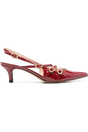 Twin-Set Lakleren pumps met gespbandjes