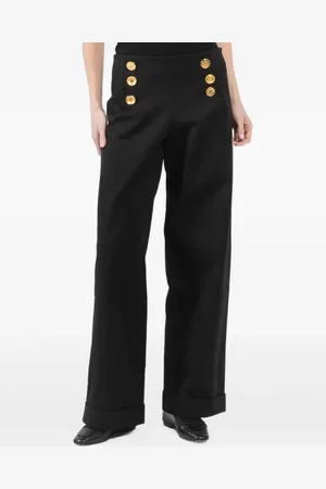 FRANCOISE Buttoned cotton trousers