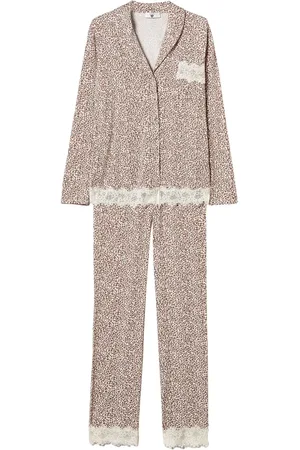 Twin-Set Pyjama met afwerking van kant