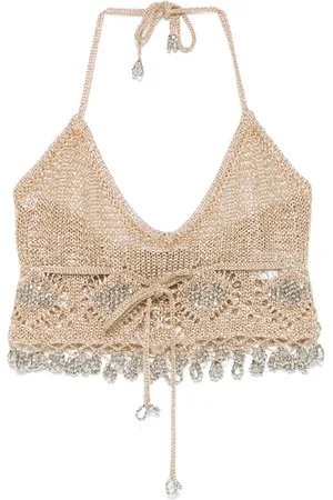 Paco rabanne Opengebreide top