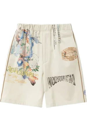 WOOYOUNGMI Katoenen shorts met print
