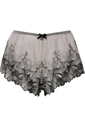 Twin-Set Tulen slip met geborduurde bloemen